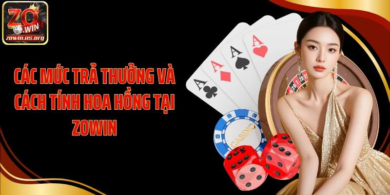 Các mức trả thưởng và cách tính hoa hồng tại Zowin